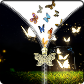 Butterfly Zipper Screen Lock icon