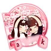 Cute Couple Love Keyboard Theme icon