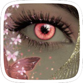 Pink Love Eye Theme icon