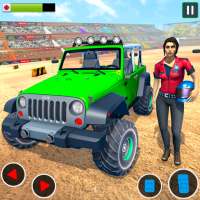 Prado Jeep Car Destruction: Demolition Derby Games