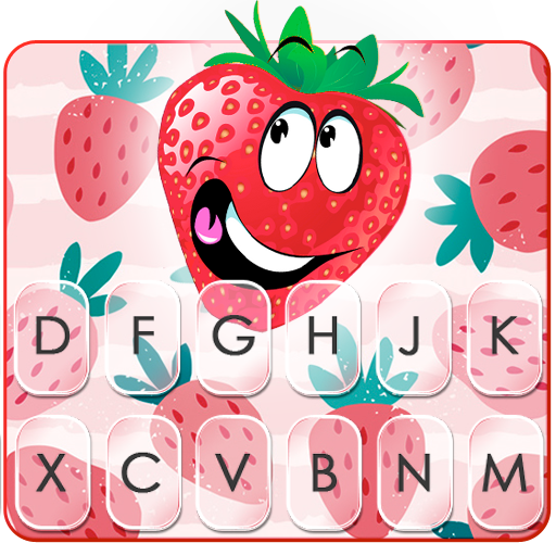 Funny Face Strawberry Keyboard Theme icon