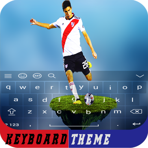 keyboard theme photo for atletico river plate icon
