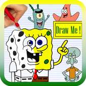 How to Draw SpongeBob SquarePants on 9Apps