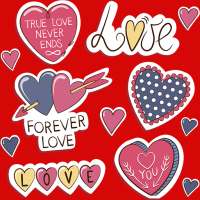 Valentine, Love, Birthday sticker for whatsapp