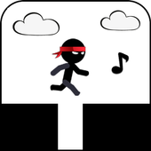 Scream Go StickMan Eighth Note icon