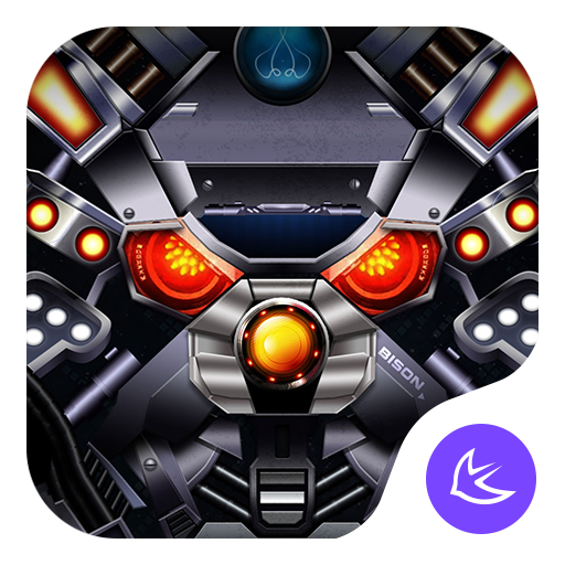 ikon Teknologi masa depan Alloy Mech-APUS Launcher tema