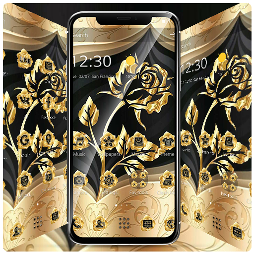 Gold Rose Extravagant Business Theme icon
