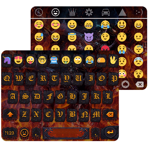 Forest Fire Emoji Keyboard Wallpaper icon