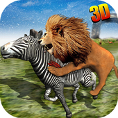 Дикий лев лес охота иконка