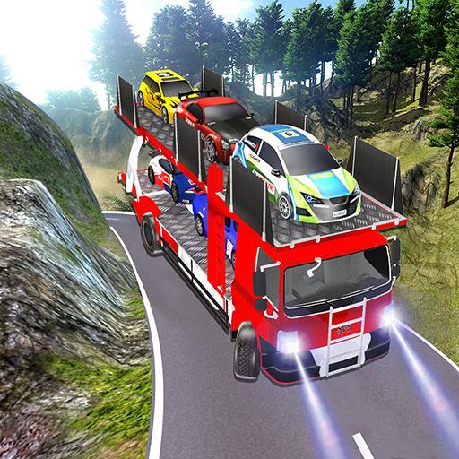 Real Car Transporter Truck Parking Game icon