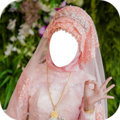 Hijab Girl Wedding Photo Frames icon
