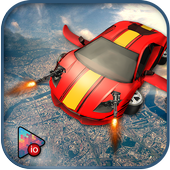 Flying robot car war : Robot transforming game icon