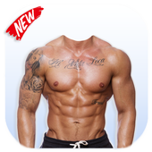 Men Body Suit Photo Editor : Abs, Beard, Tattoo icon