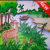 450  Drawing Scenery أيقونة