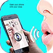 open a phone whit your voice أيقونة