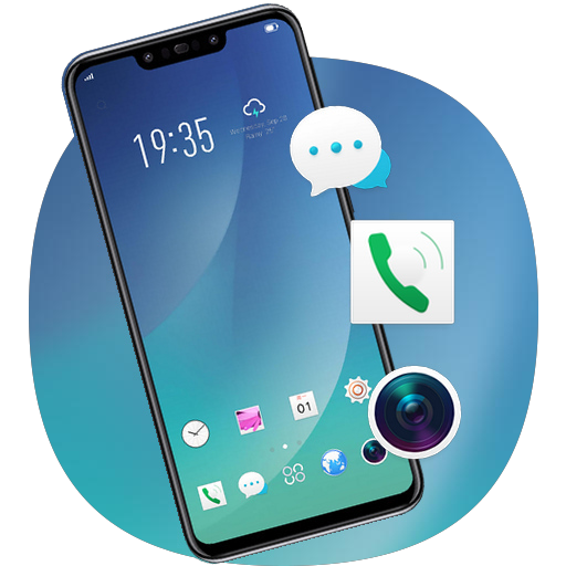 ikon Tema abstrak Seni gradien biru