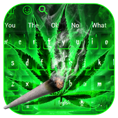 Cool Weed Rasta Smoke Keyboard Theme icon