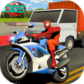 Super Spider Bike Flash Speed Traffic Racing Hero icon