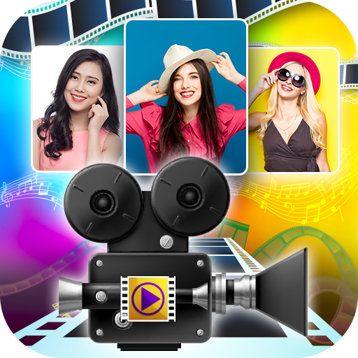 ikon Indian Photo Video Status Maker : Create Slideshow