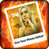 Fire Text Photo Editor icon