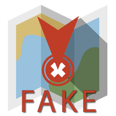 Location false social networks icon