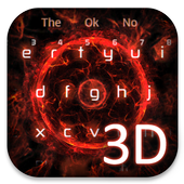 3D Red Tech Keyboard icon