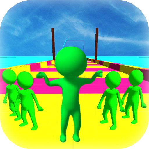 Stickman Crowd : Obstacle Course Survival Run icon