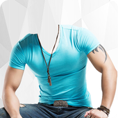 Men T-Shirt Photo Suit Editor icon
