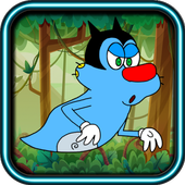 Angry oggy Run icon