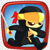 Ninja Run sur deux mondes 2 icon