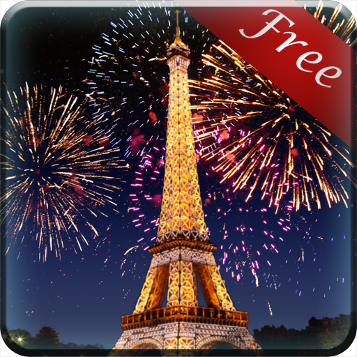 Eiffel Tower Fireworks LWP icon