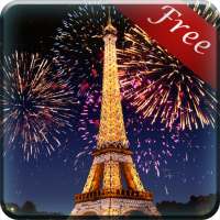 Eiffel Tower Fireworks LWP on 9Apps