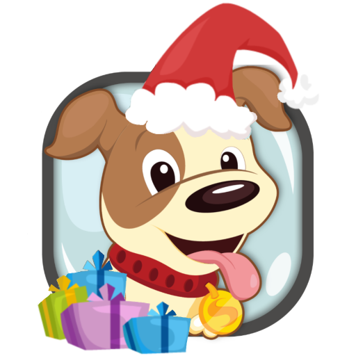 Puppy in Bubble Christmas Fall icon
