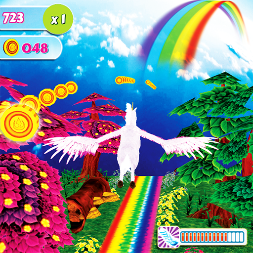 Unicorn Dash Fly Pegasus 3D HD icon