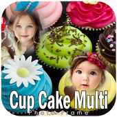Cup Cake Multi Photo Frames icon