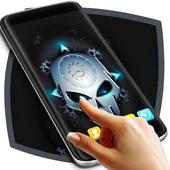 Steampunk Skull Clock on 9Apps