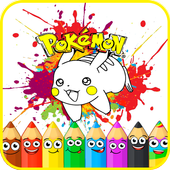 Pokemon Character Coloring Book for Children icon