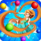 Long Hair Princess Bubble icon