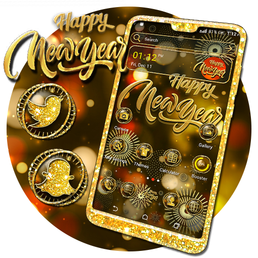 New Year Launcher Theme icon