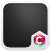 Abstract Black Theme CLauncher icon