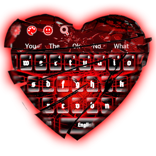Heart Glass Broken Keyboard أيقونة