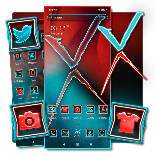 Gradient Wallpaper Theme Launcher icon