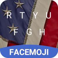 USA Flag Emoji Keyboard Theme for Whatsapp