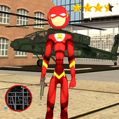 Flash Stickman Rope Hero Speed Hero Crime icon