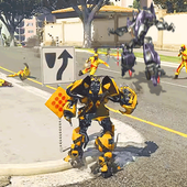 Robot Car Transformer Sim 3D- Futuristic Super Car icon