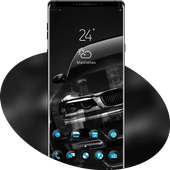 Black SUV Car Blue Color theme on 9Apps