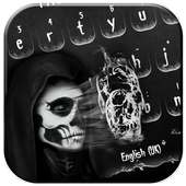 Keyboard Skull Flaming on 9Apps