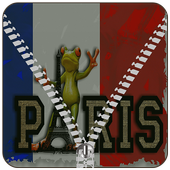 Paris Zipper Lock Screen icon