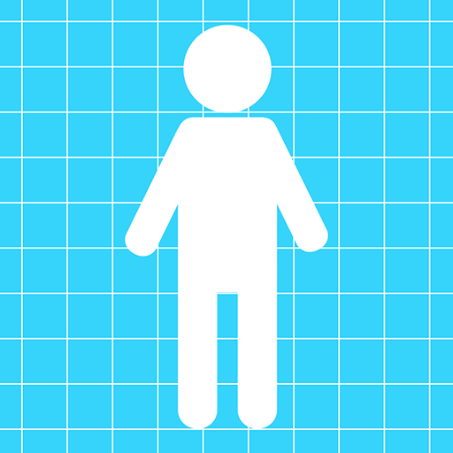Grid line - posture analysis icon