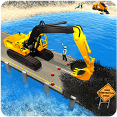 River Road Bridge Construction icon